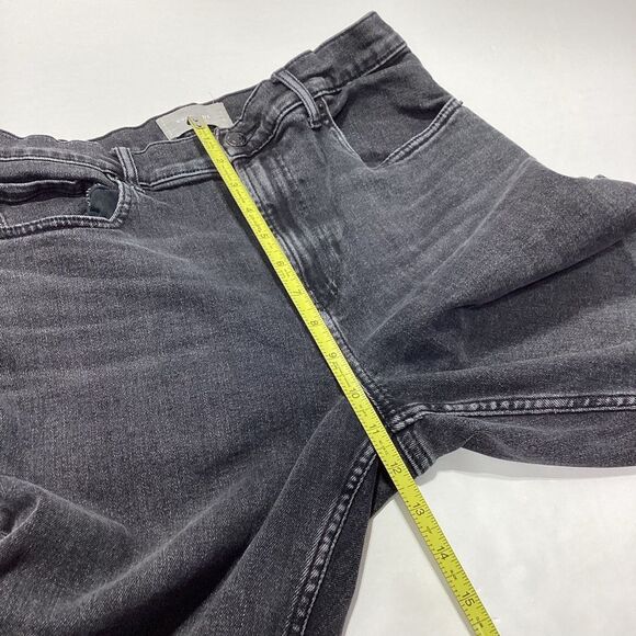 Everlane The Cheeky Jean Crop Raw Hem Black 30 High Rise Straight - Picture 10 of 12